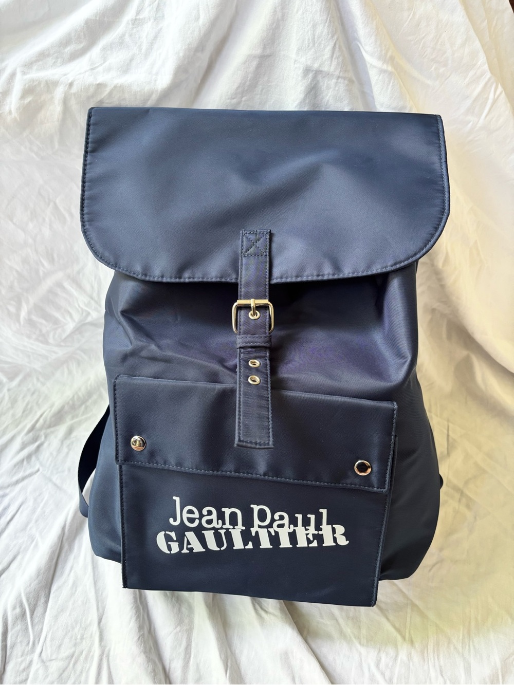 Jean Paul Gaultier Navy Logo Backpack for Men